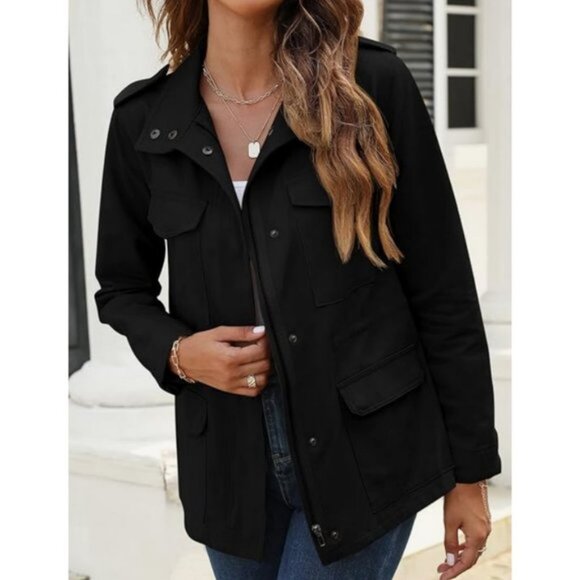 Women's Black Jacket - Picture 4 of 11